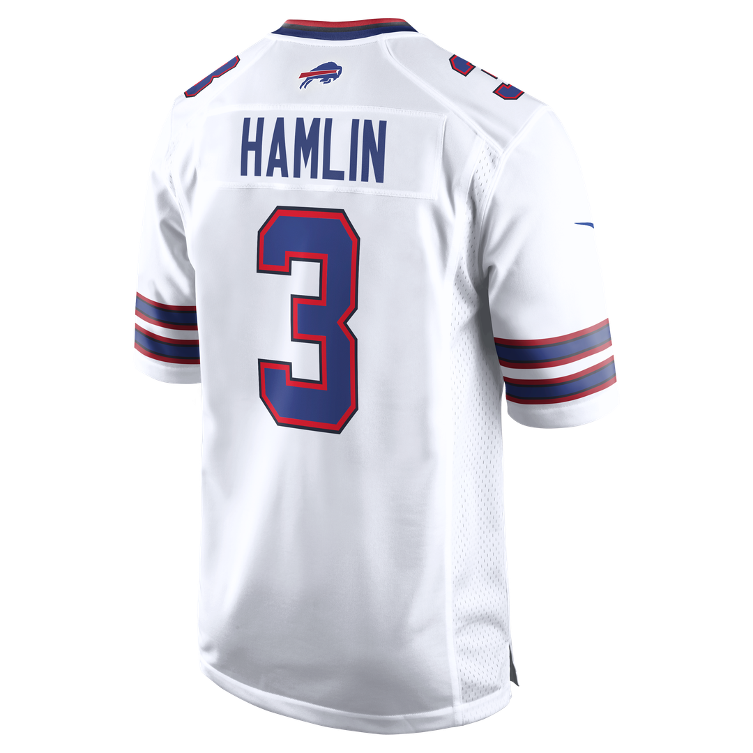 Men's Buffalo Bills Damar Hamlin Nike White  Game Jersey