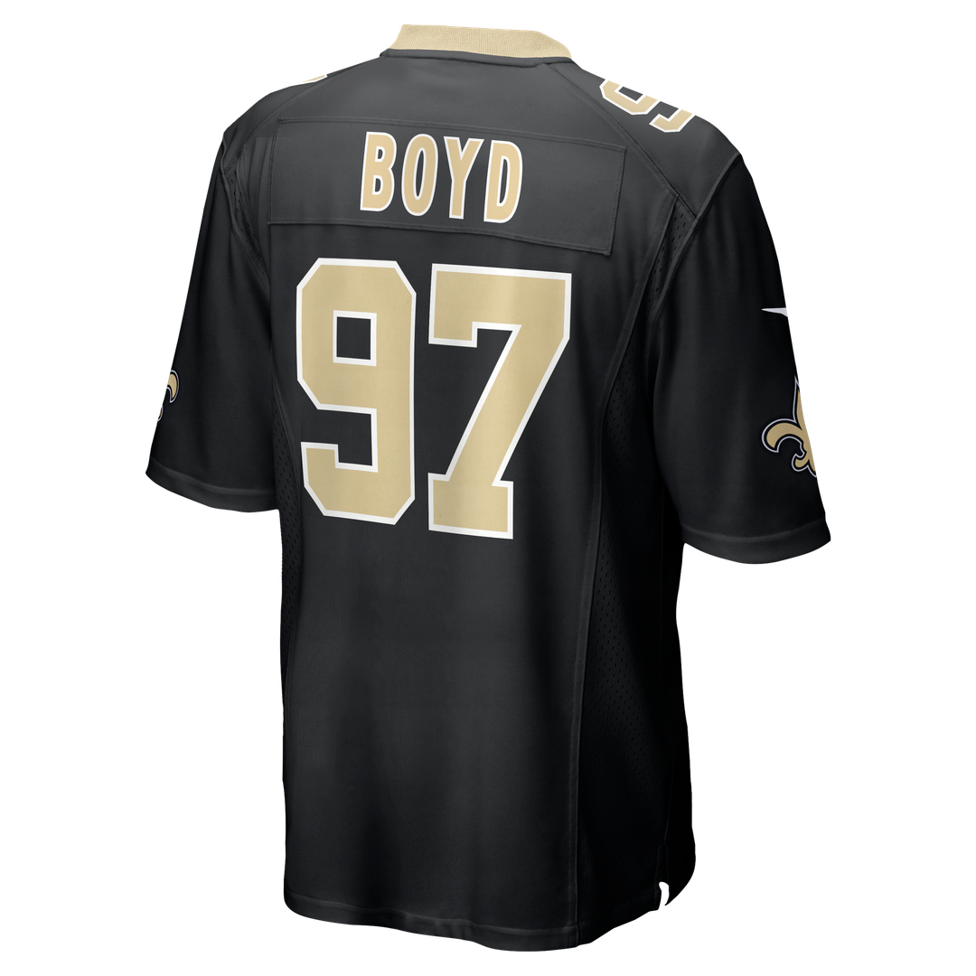 Men's New Orleans Saints Khristian Boyd Nike  Black  Game Jersey