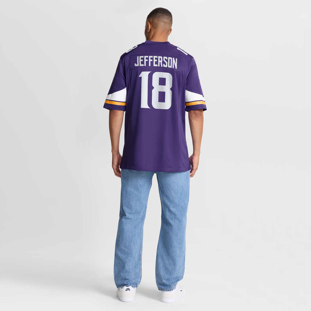 Men's Minnesota Vikings Justin Jefferson Nike Purple Game Jersey