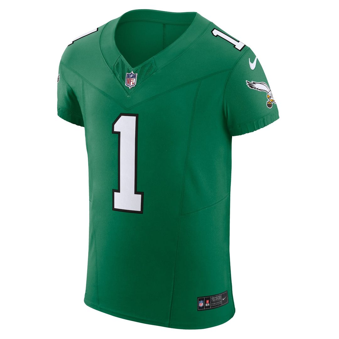 Men's Philadelphia Eagles Jalen Hurts Nike Midnight Green Team Vapor F.U.S.E. Elite Jersey