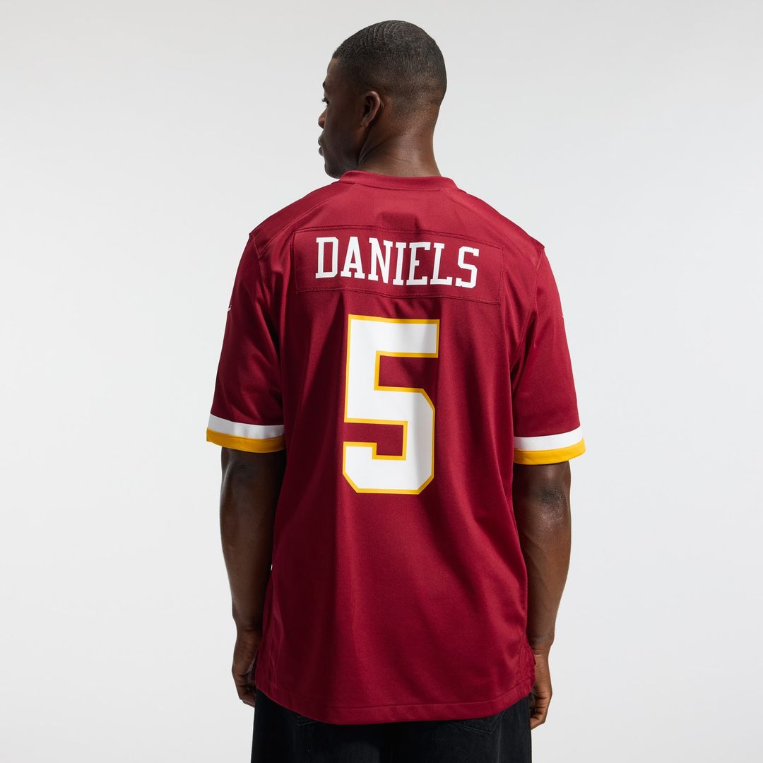Hail Raiser Men's Washington Commanders Jayden Daniels Nike Black Alternate Game Jersey