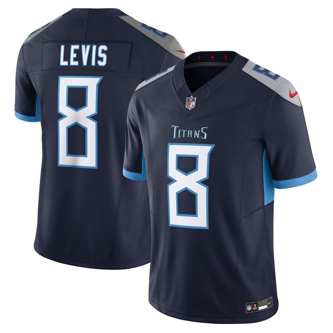 Men's Tennessee Titans Will Levis Nike Light Blue Alternate Oilers Throwback Vapor F.U.S.E. Limited Jersey