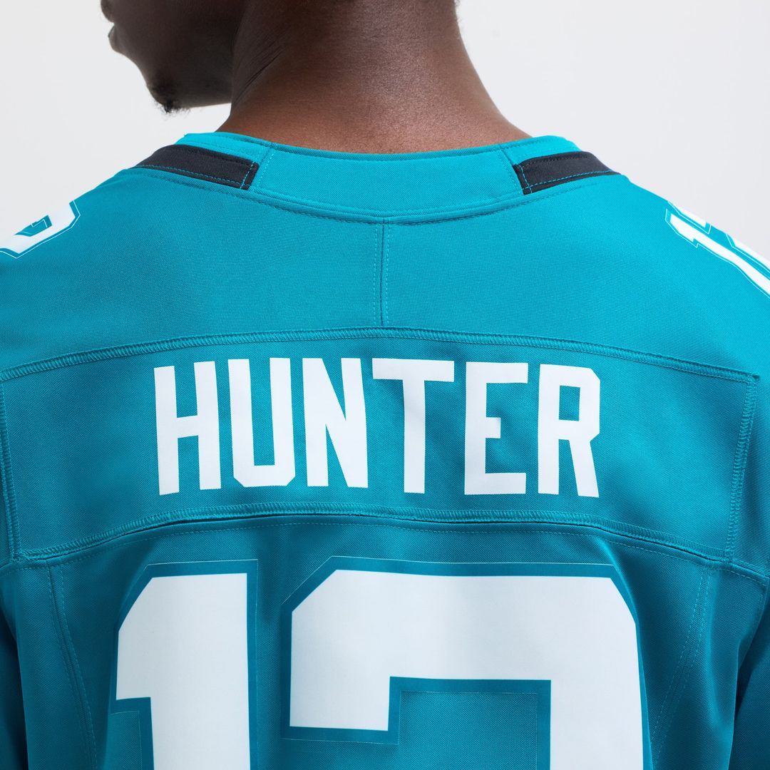 Men's Jacksonville Jaguars Travis Hunter Nike Teal Team Limited Jersey