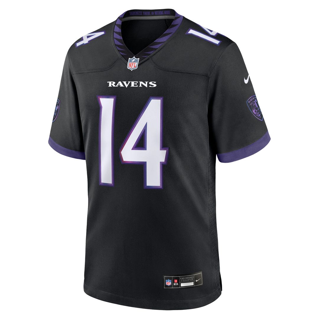 Men's Baltimore Ravens Kyle Hamilton Nike Purple Alternate Game Jersey