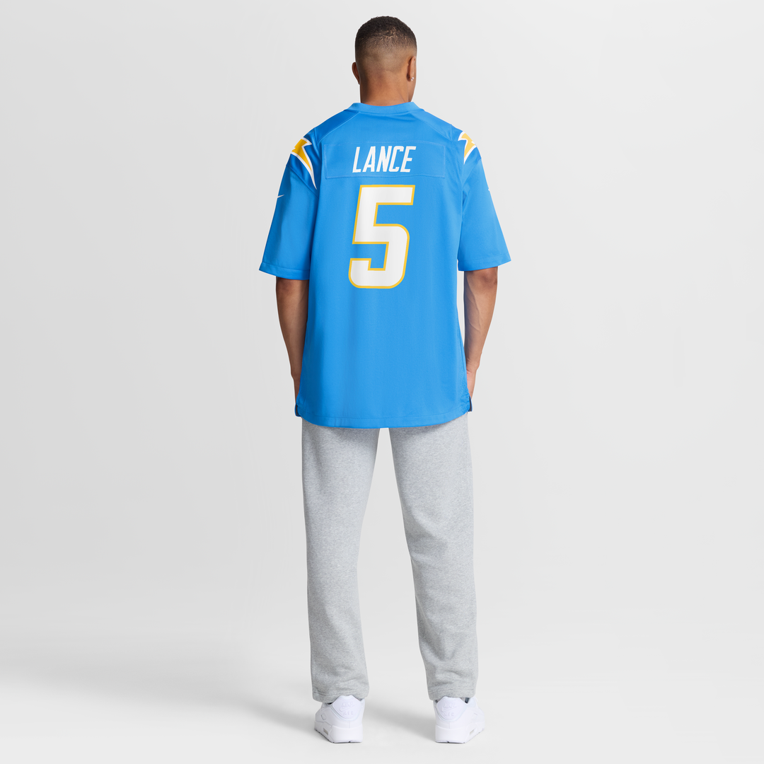 Men's Los Angeles Chargers Trey Lance Nike  Powder Blue Team Game Jersey