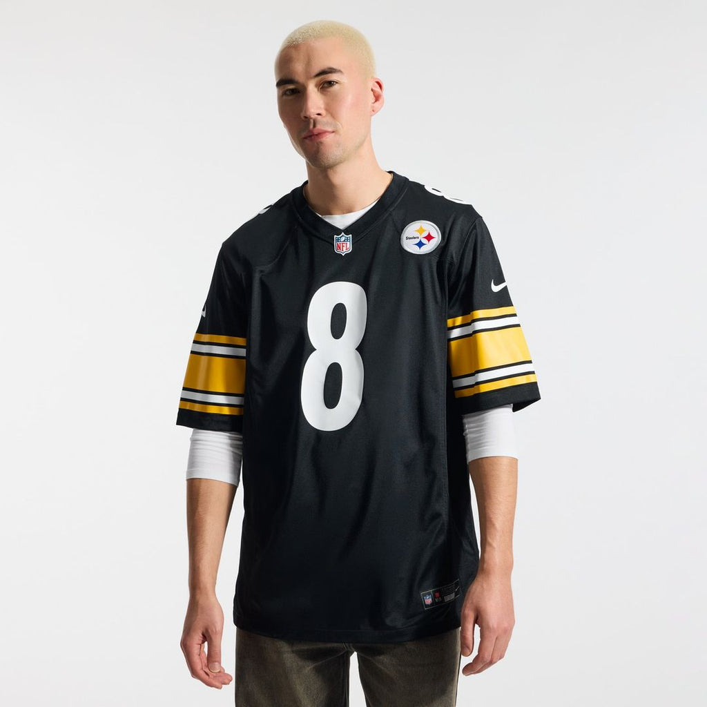 Men's Pittsburgh Steelers Aaron Rodgers Nike Black Game Jersey