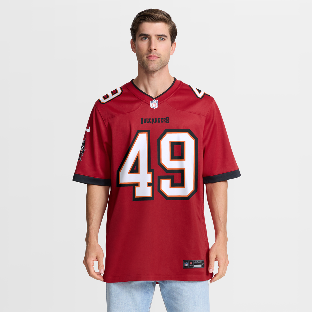 Men's Tampa Bay Buccaneers Owen Wright Nike  Red Team  Game Jersey