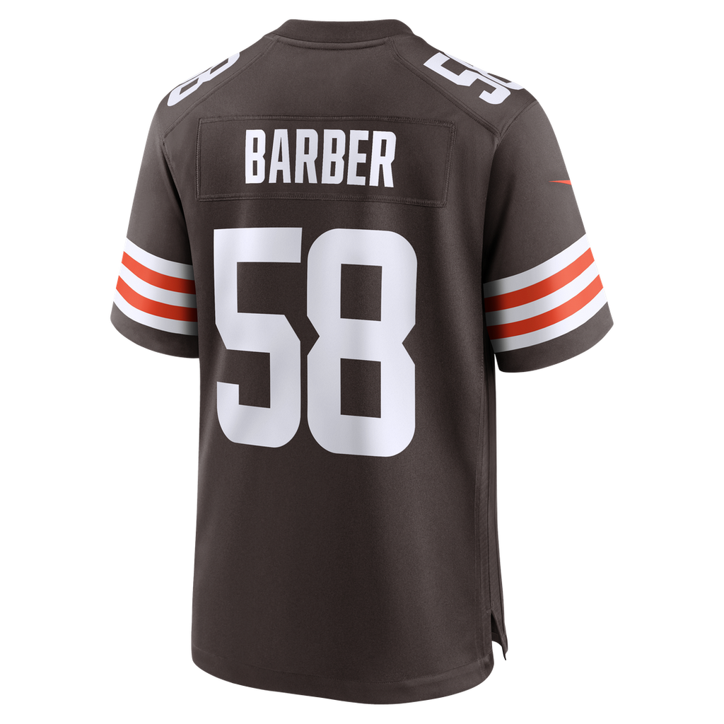 Men's Cleveland Browns Austin Barber Nike Brown Team Game Jersey