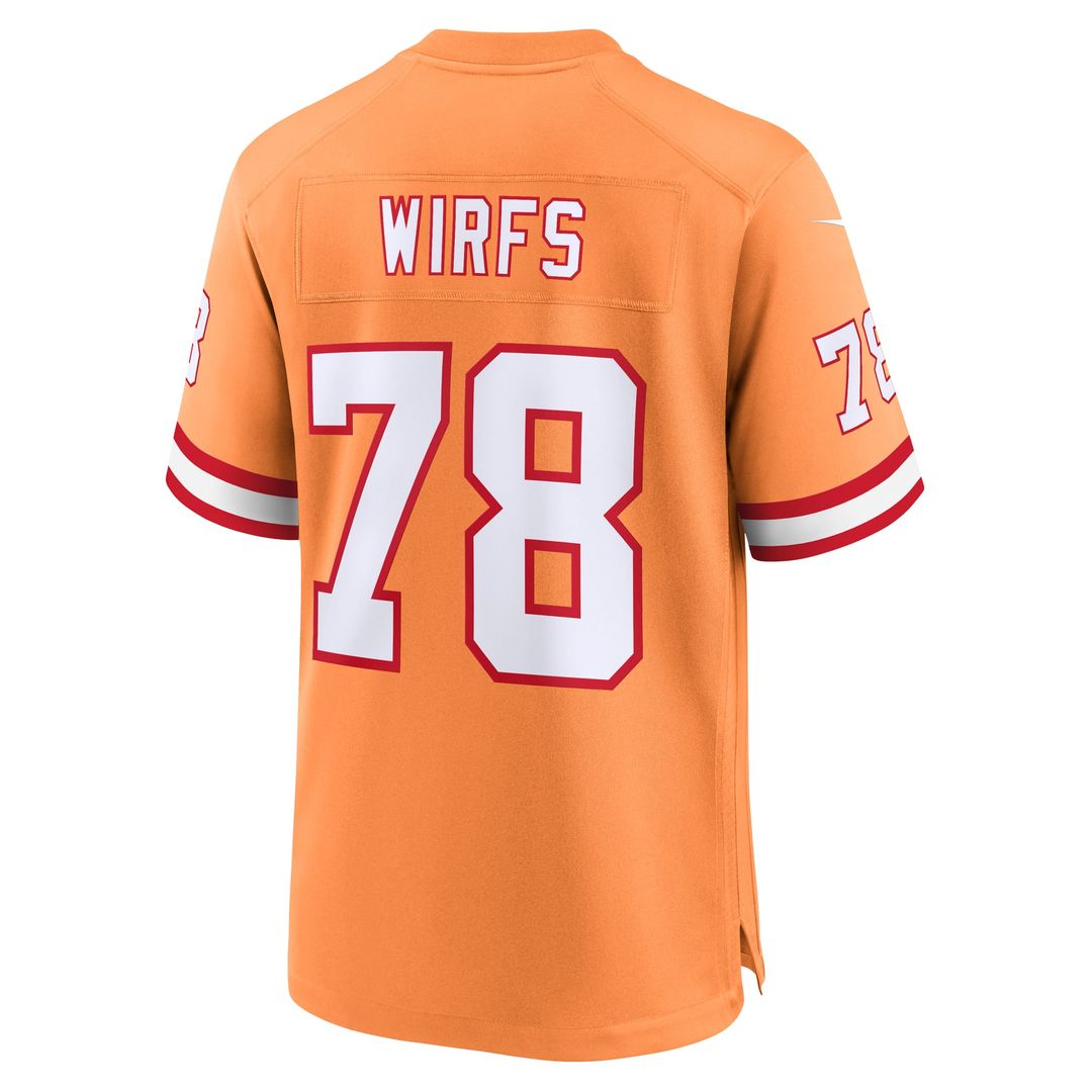 Men's Tampa Bay Buccaneers Tristan Wirfs Nike Orange Alternate Game Jersey