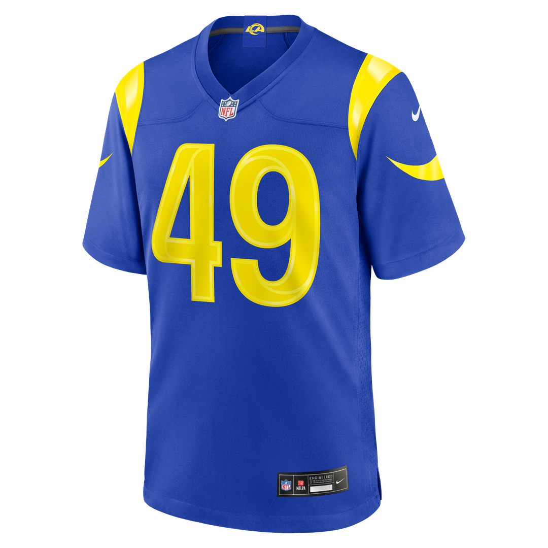 Men's Los Angeles Rams Joe Cardona Nike  Royal Team Game Jersey