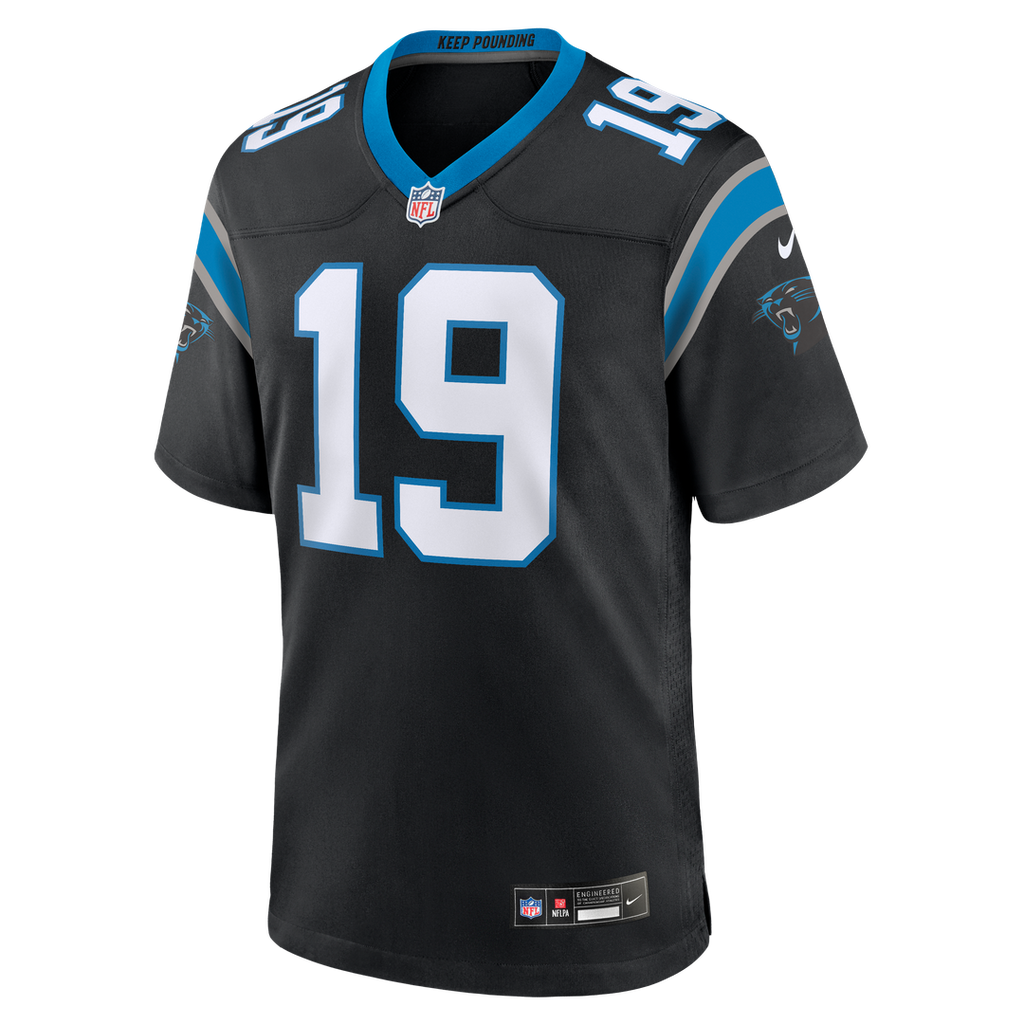 Men's Carolina Panthers Chris Brazzell II Nike Black Team Game Jersey