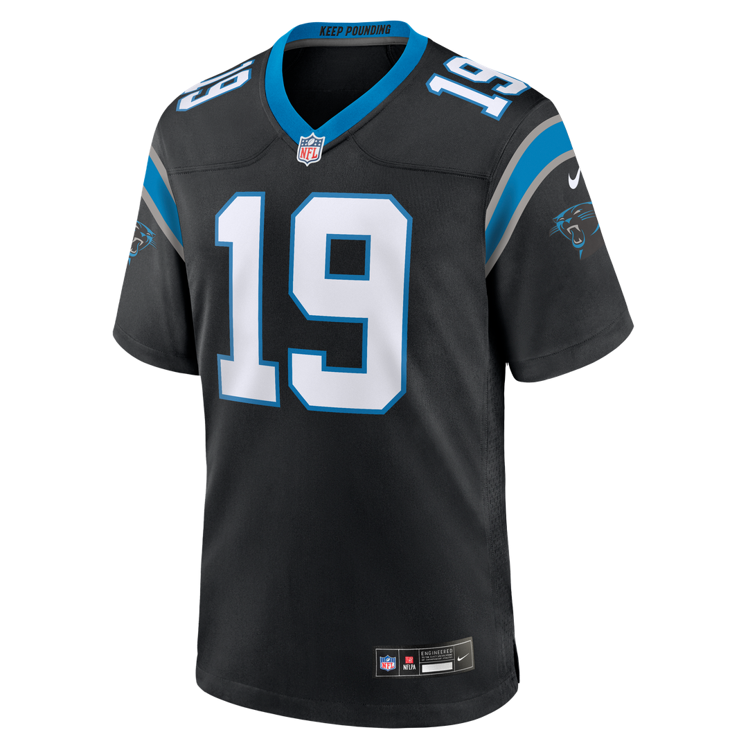 Men's Carolina Panthers Chris Brazzell II Nike Black Team Game Jersey