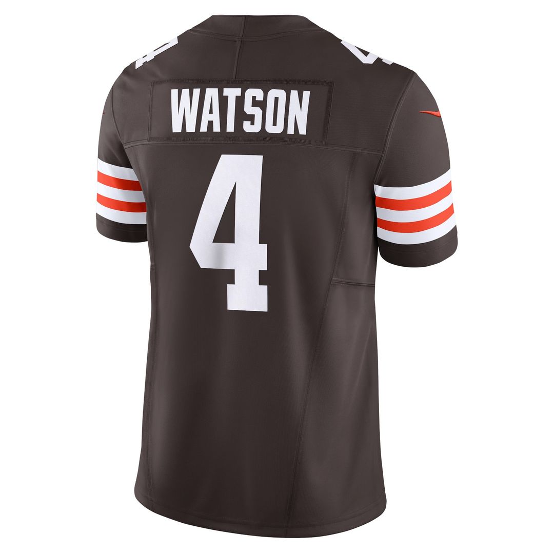 Men's Cleveland Browns Deshaun Watson Nike White Vapor F.U.S.E. Limited Jersey