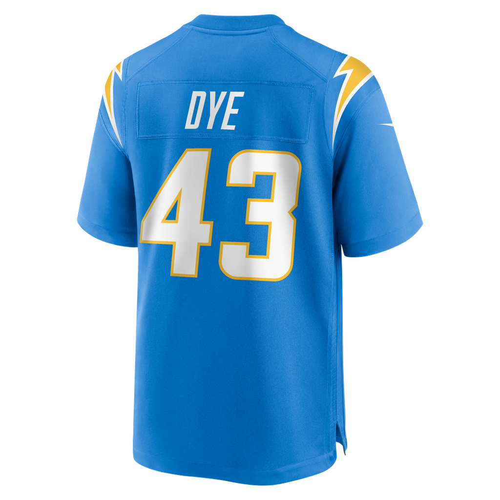 Men's Los Angeles Chargers Troy Dye Nike  Powder Blue  Game Jersey