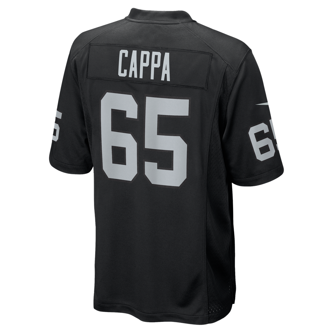 Men's Las Vegas Raiders Alex Cappa Nike  Black Team Game Jersey