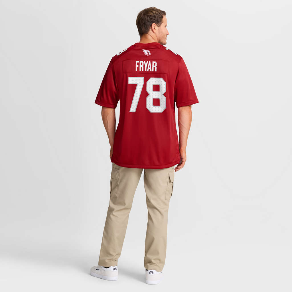 Men's Arizona Cardinals Josh Fryar Nike  Cardinal Team Game Jersey