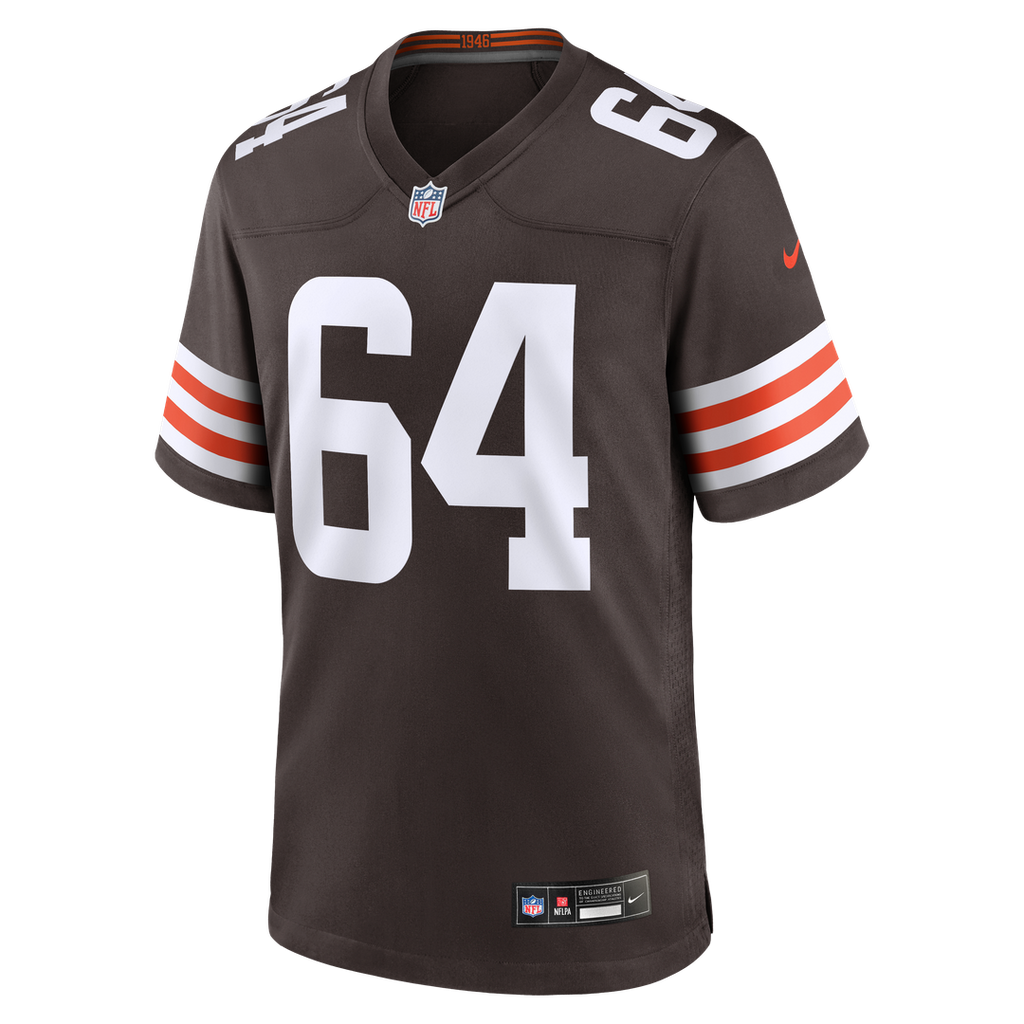 Men's Cleveland Browns Joe DeLamielleure Nike Brown Game Retired Player Jersey
