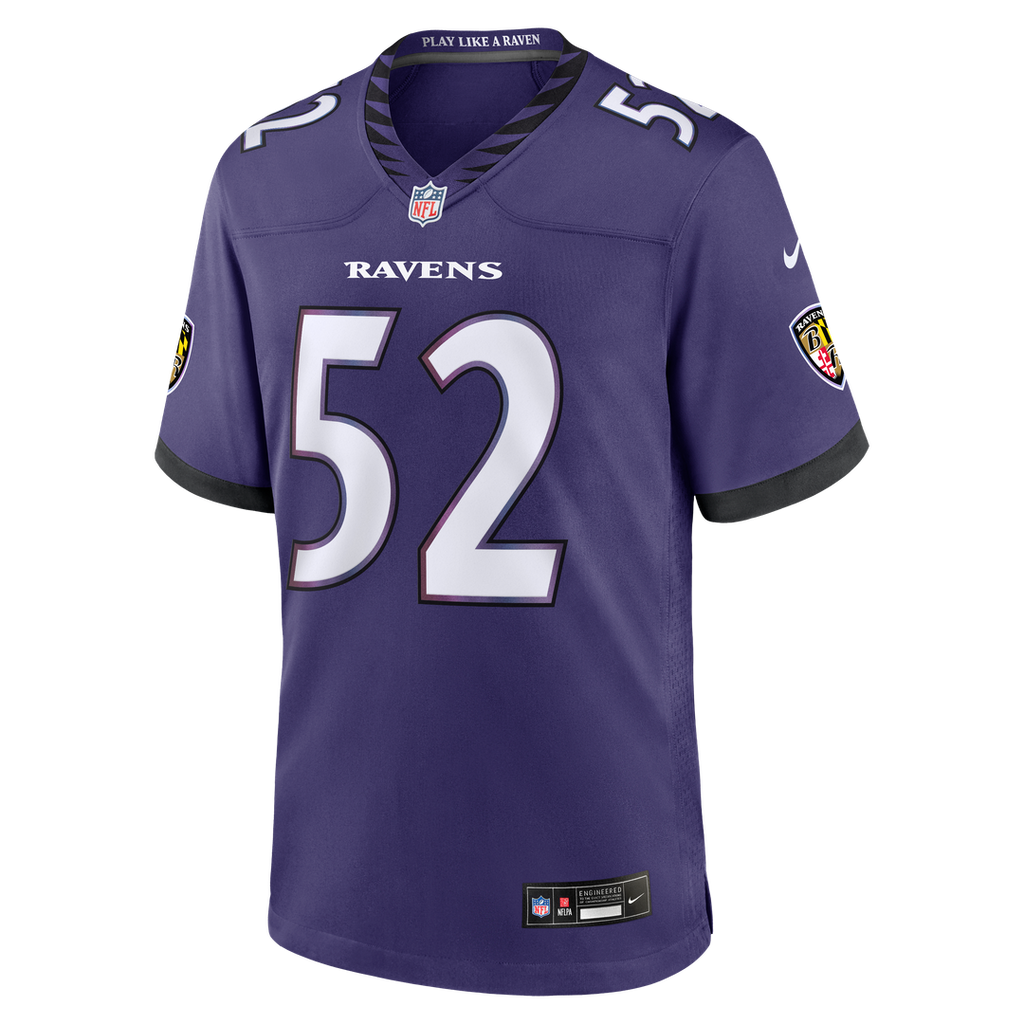 Men's Baltimore Ravens Ray Lewis Nike Purple Team Retired Player Game Jersey