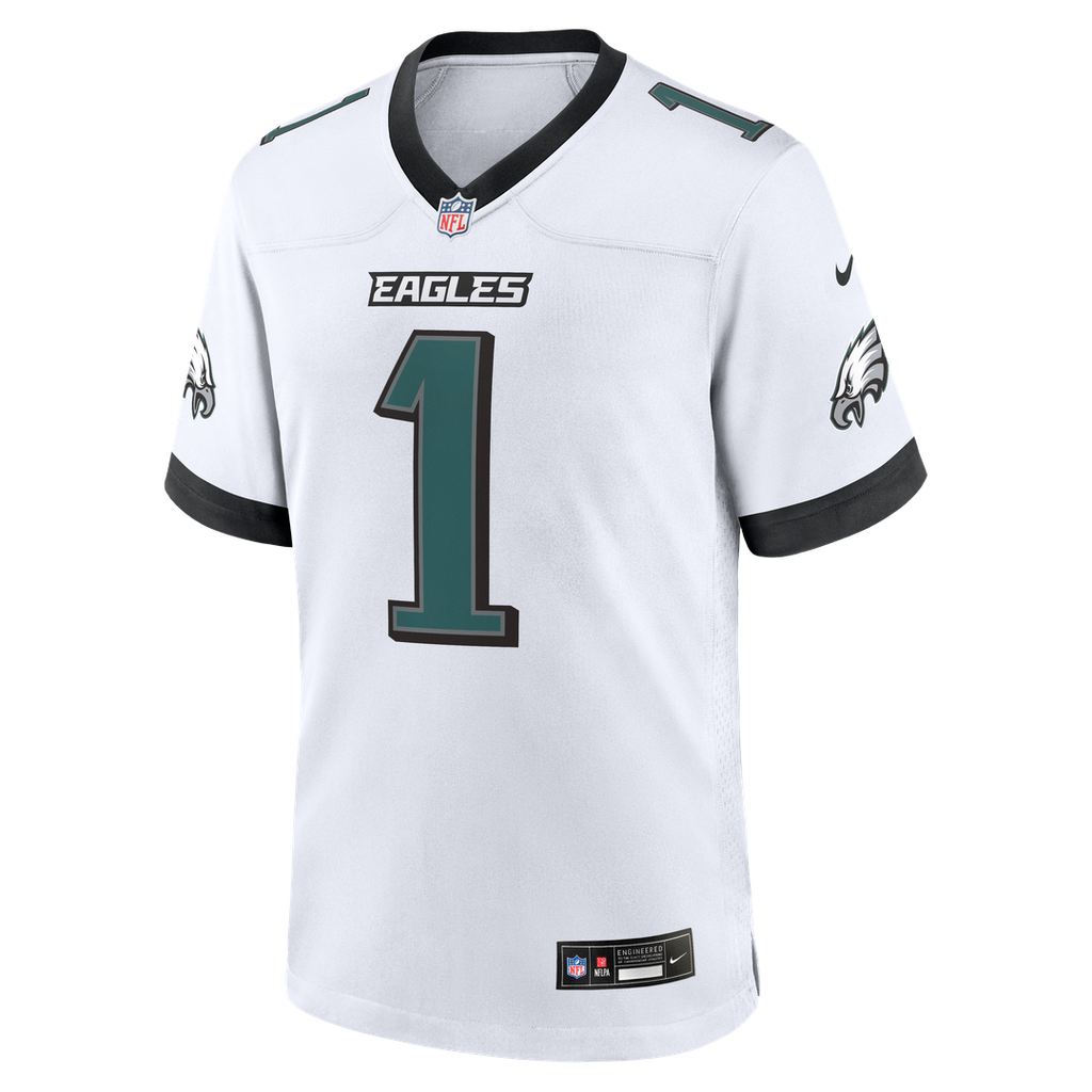 Men's Philadelphia Eagles Jalen Hurts Nike  Black Alternate Game Jersey