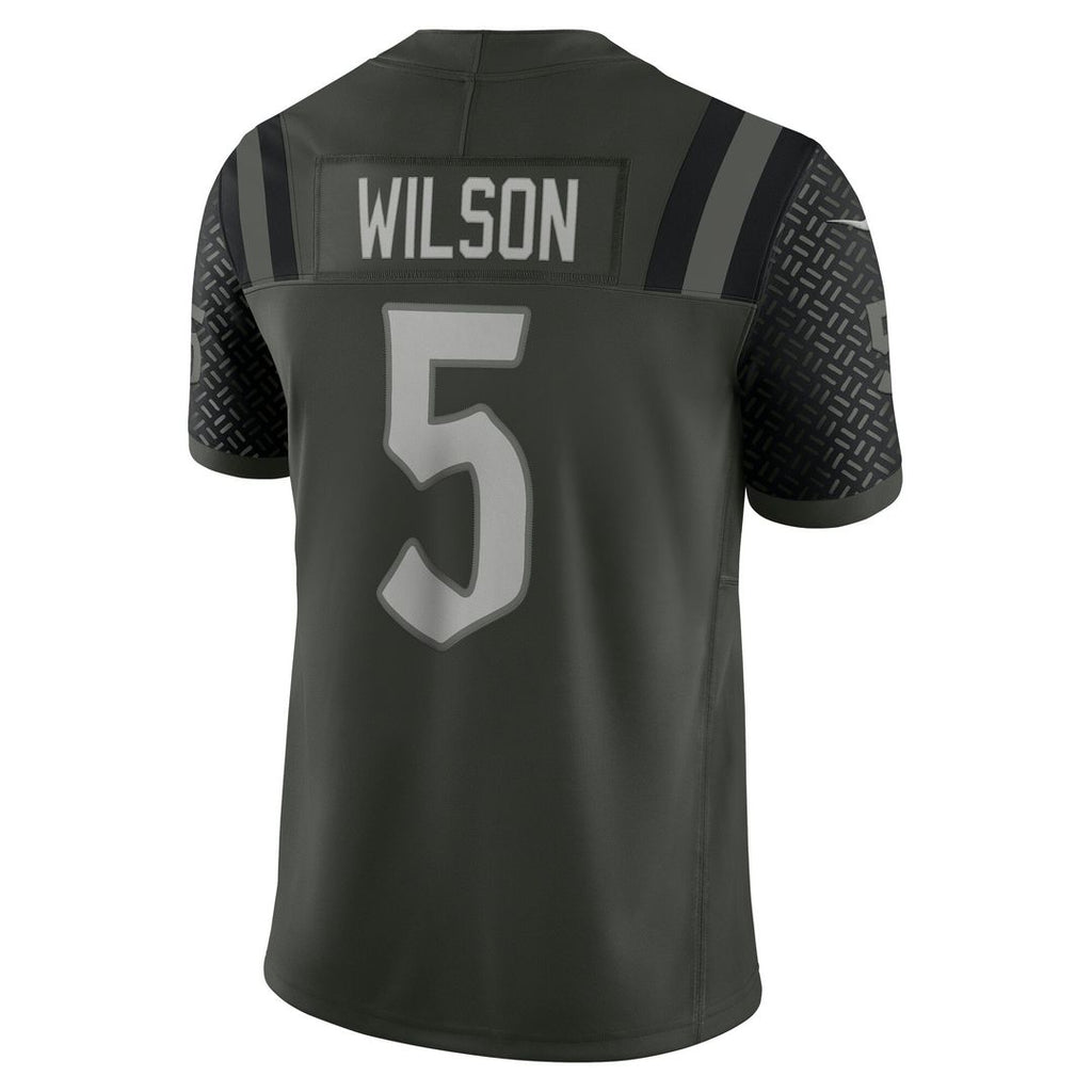 Men's New York Jets Garrett Wilson Nike Green Rivalries Collection Stitched Limited Jersey