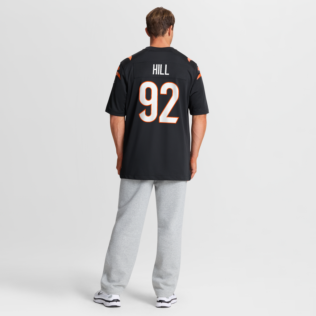 Men's Cincinnati Bengals B.J. Hill Nike Black Game Jersey