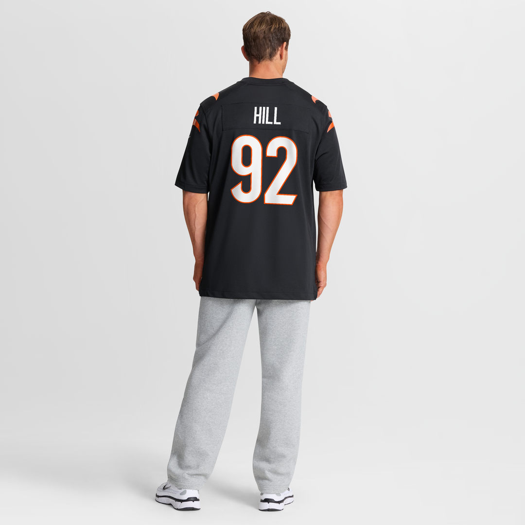 Men's Cincinnati Bengals B.J. Hill Nike Black Game Jersey