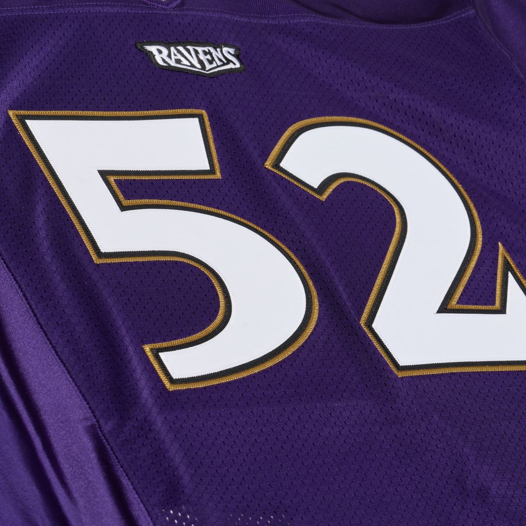 Men's Baltimore Ravens Ray Lewis Mitchell & Ness Purple 1996 Authentic Throwback Jersey
