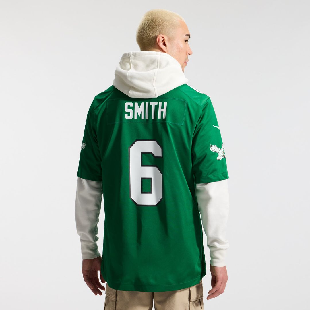 Men's Philadelphia Eagles DeVonta Smith Nike Kelly Green Alternate Game Player Jersey