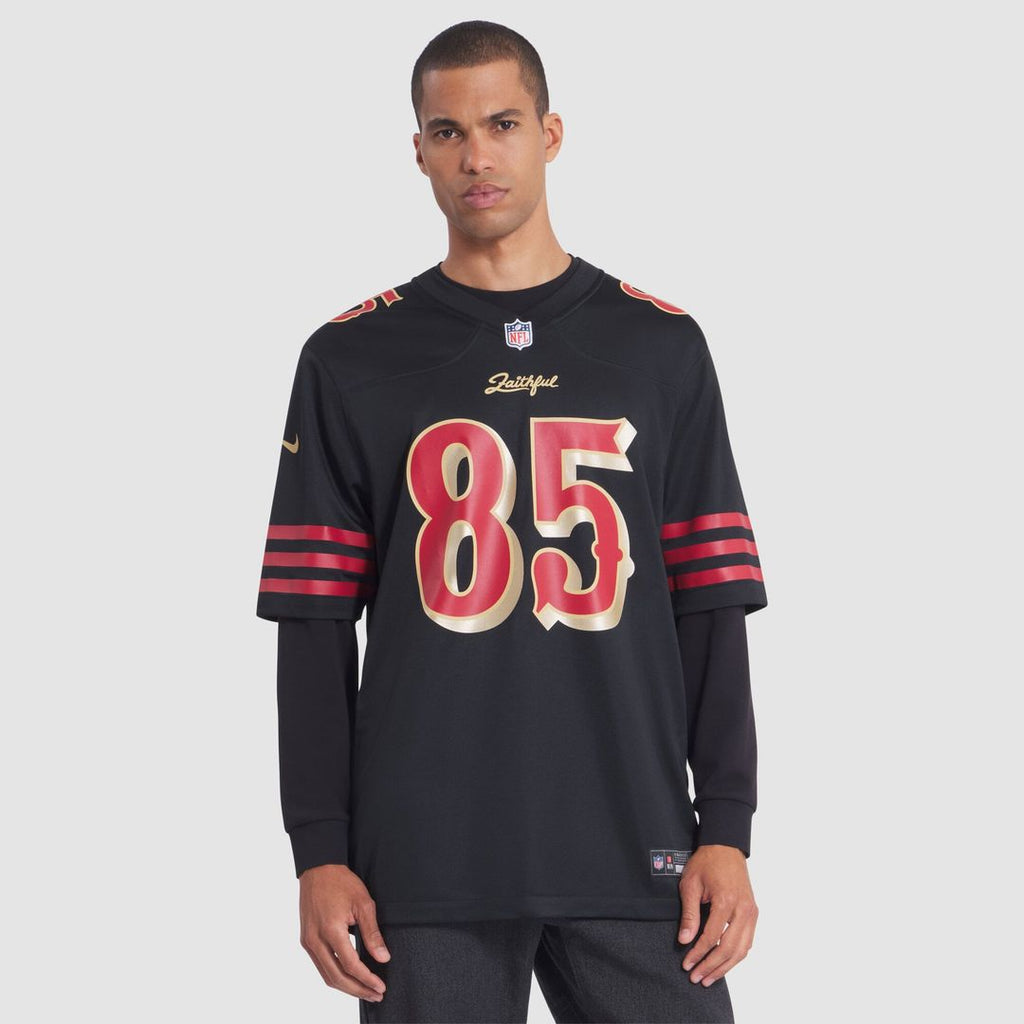 Men's San Francisco 49ers George Kittle Nike Black Rivalries Collection Game Jersey