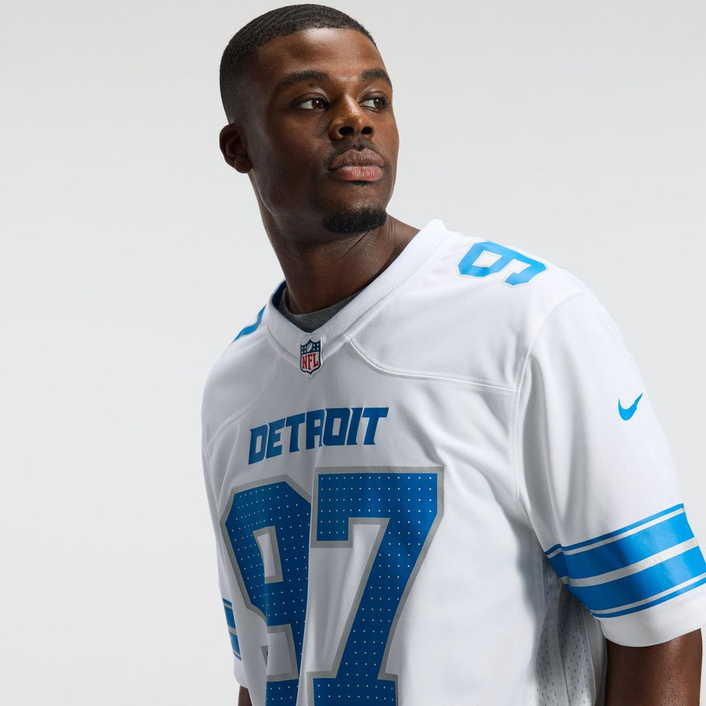 Men's Detroit Lions Aidan Hutchinson Nike White Game Jersey