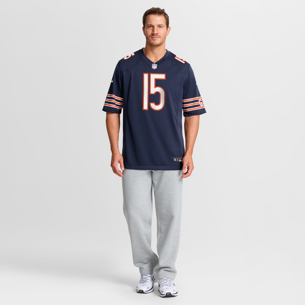 Men's Chicago Bears Rome Odunze Nike Navy  Player Game Jersey
