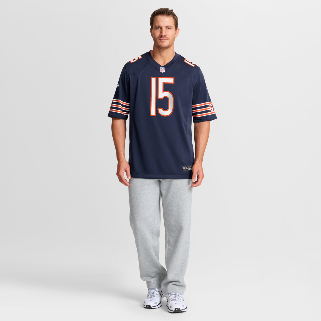 Men's Chicago Bears Rome Odunze Nike Navy  Player Game Jersey