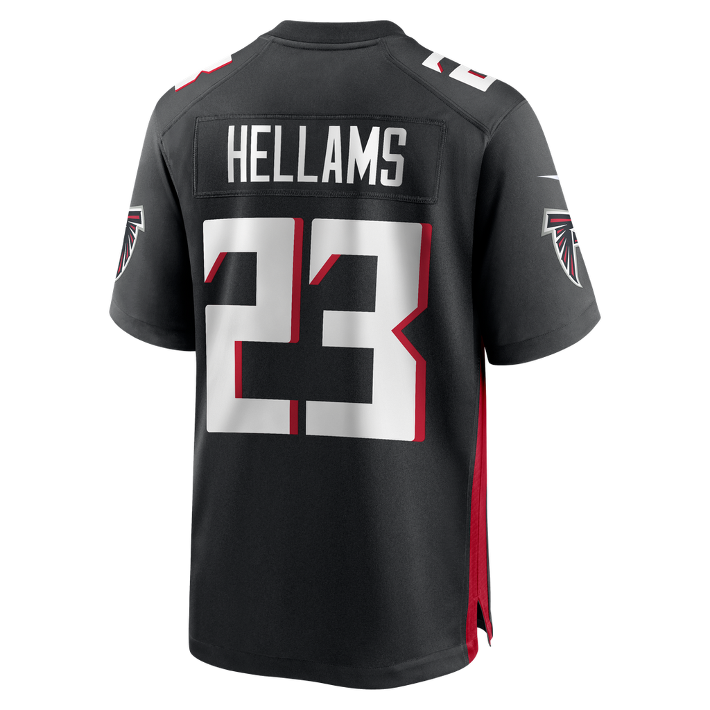 Men's Atlanta Falcons DeMarcco Hellams Nike  Black Team Game Jersey