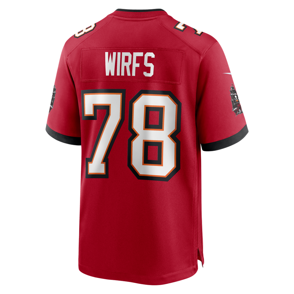 Men's Tampa Bay Buccaneers Tristan Wirfs Nike Red Player Game Jersey