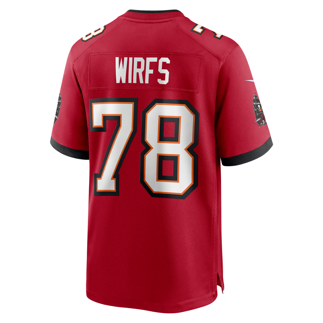 Men's Tampa Bay Buccaneers Tristan Wirfs Nike Red Player Game Jersey