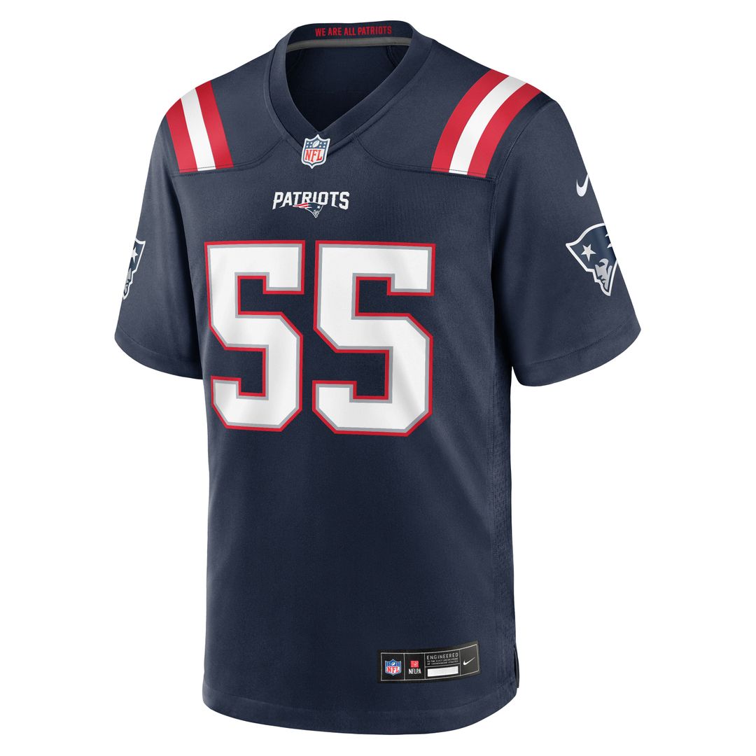 Men's New England Patriots Jared Wilson Nike Navy Team Game Jersey