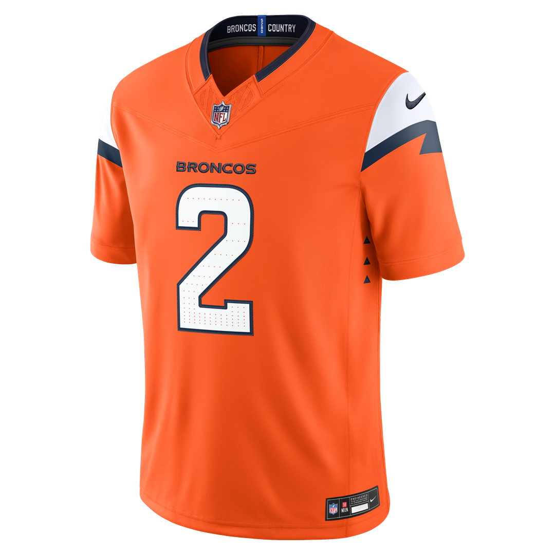 Men's Denver Broncos Pat Surtain II Nike Navy Alternate Vapor F.U.S.E. Stitched Limited Jersey