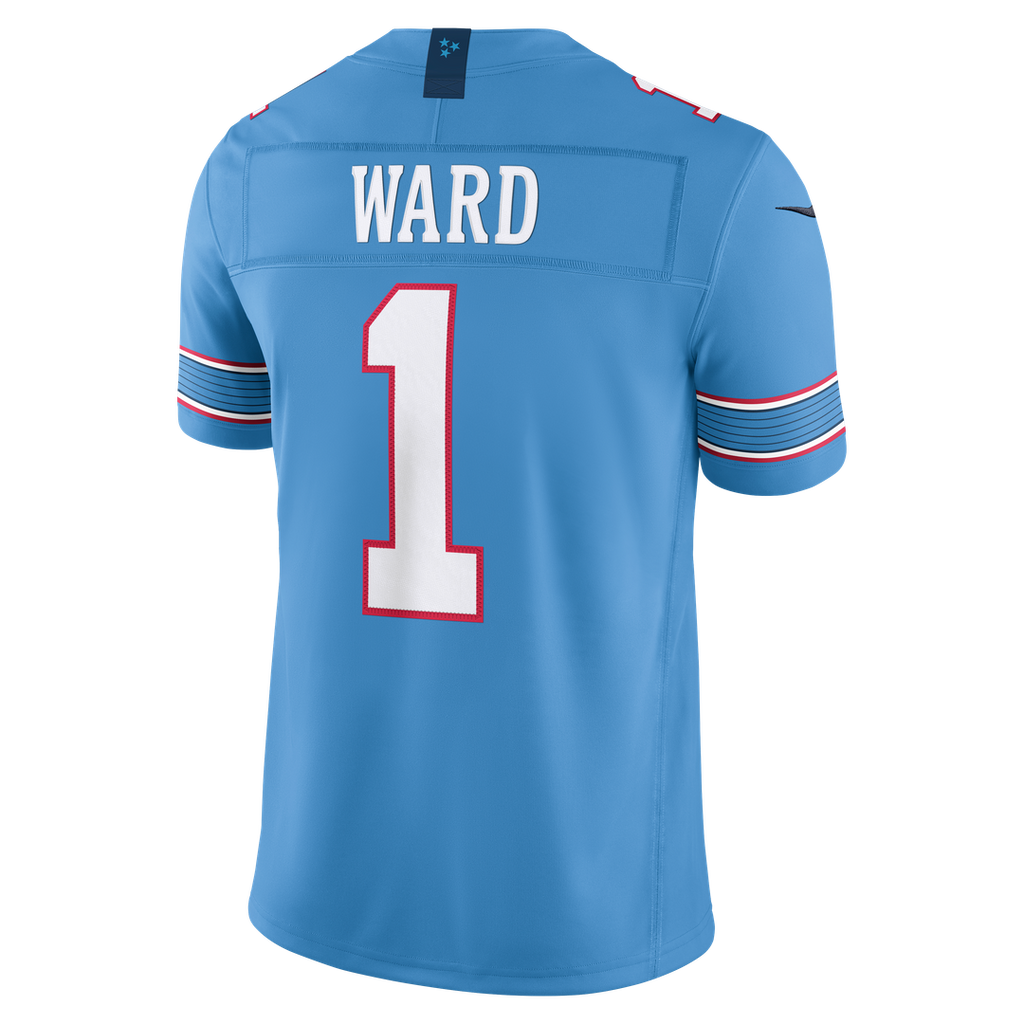 Men's Tennessee Titans Cameron Ward Nike Light Blue Team Vapor F.U.S.E. Stitched Limited Jersey