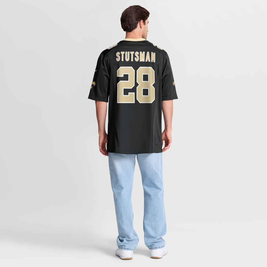 Men's New Orleans Saints Danny Stutsman Nike  Black Team Game Jersey