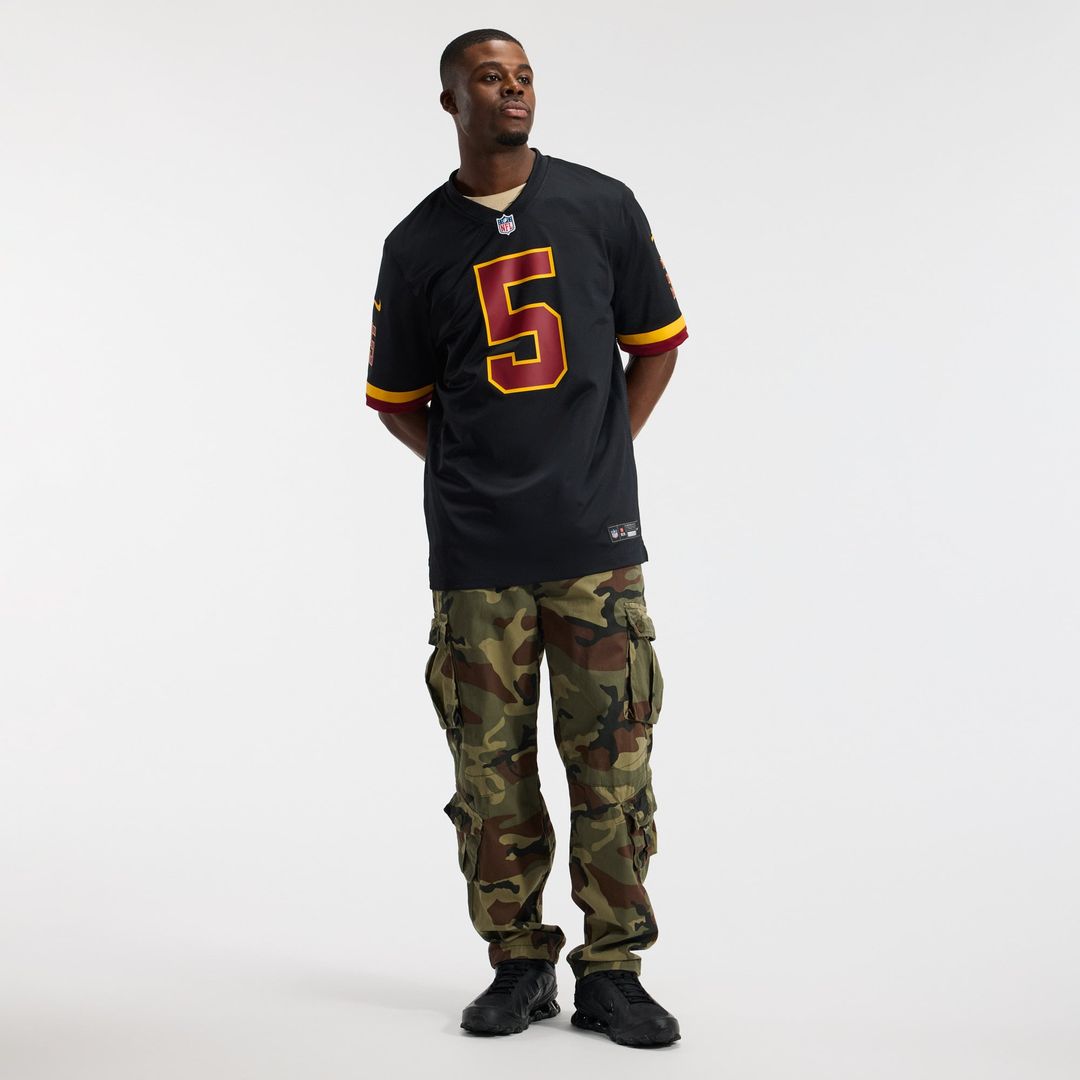 Hail Raiser Men's Washington Commanders Jayden Daniels Nike Black Alternate Game Jersey