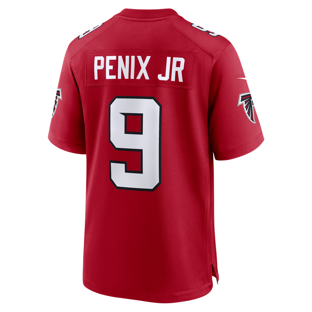 Men's Atlanta Falcons Michael Penix Jr. Nike Red Game Jersey