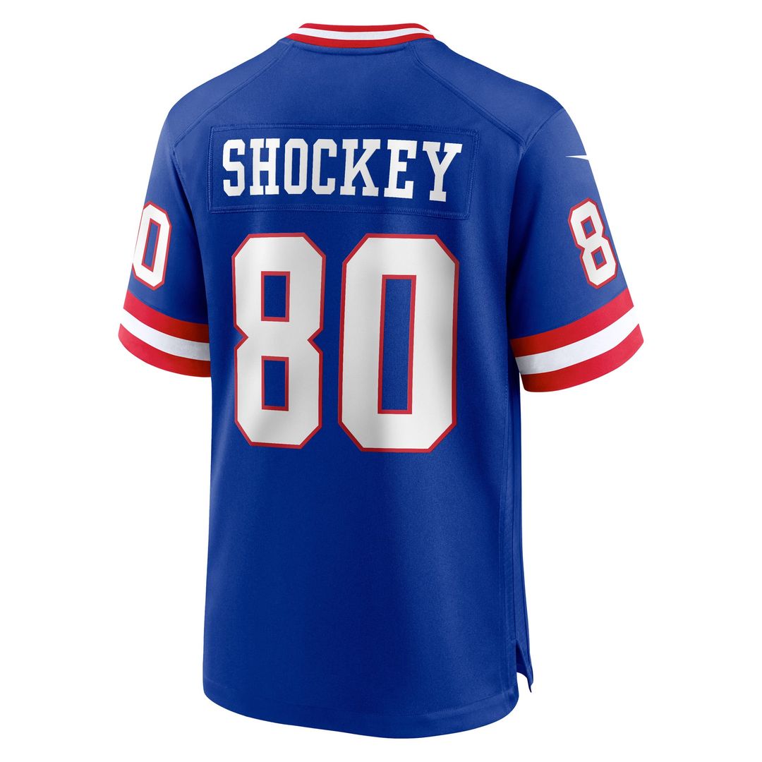 Men's New York Giants Jeremy Shockey Nike Royal Retired Player Alternate Game Jersey