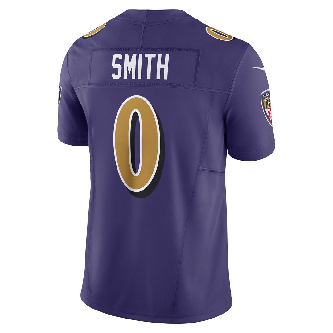 Men's Baltimore Ravens Roquan Smith Nike Purple Alternate 2 Vapor F.U.S.E. Limited Jersey