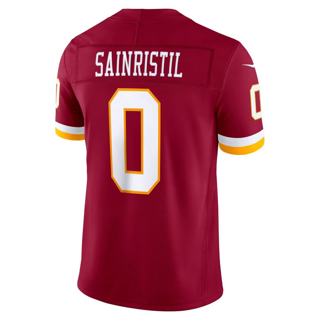 Men's Washington Commanders Mike Sainristil Nike White Vapor F.U.S.E. Stitched Limited Jersey
