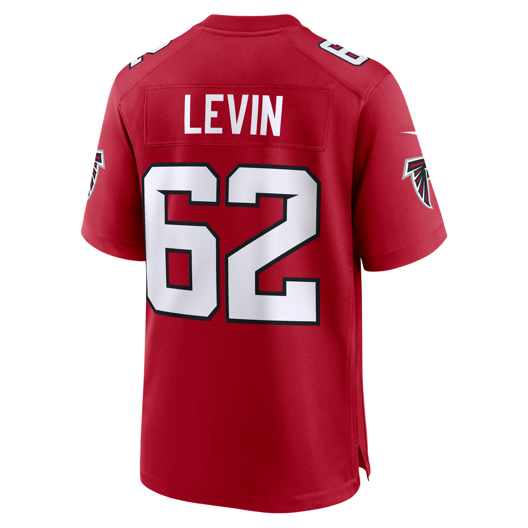 Men's Atlanta Falcons Corey Levin Nike  Red Team Game Jersey
