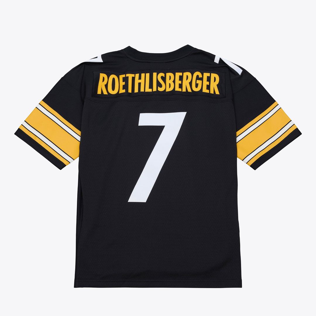 Men's Pittsburgh Steelers Ben Roethlisberger Mitchell & Ness Black 2004 Big & Tall Legacy Retired Player Jersey