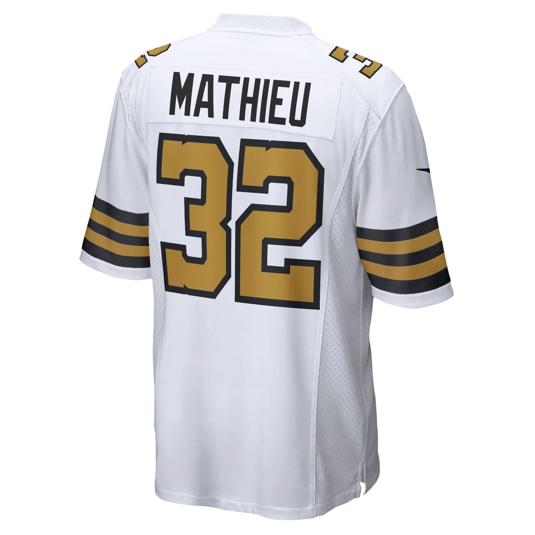 Men's New Orleans Saints Tyrann Mathieu Nike White Alternate Game Jersey