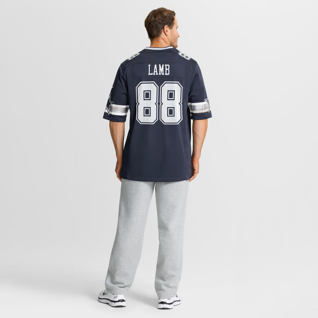 Men's Dallas Cowboys CeeDee Lamb Nike Navy Game Jersey