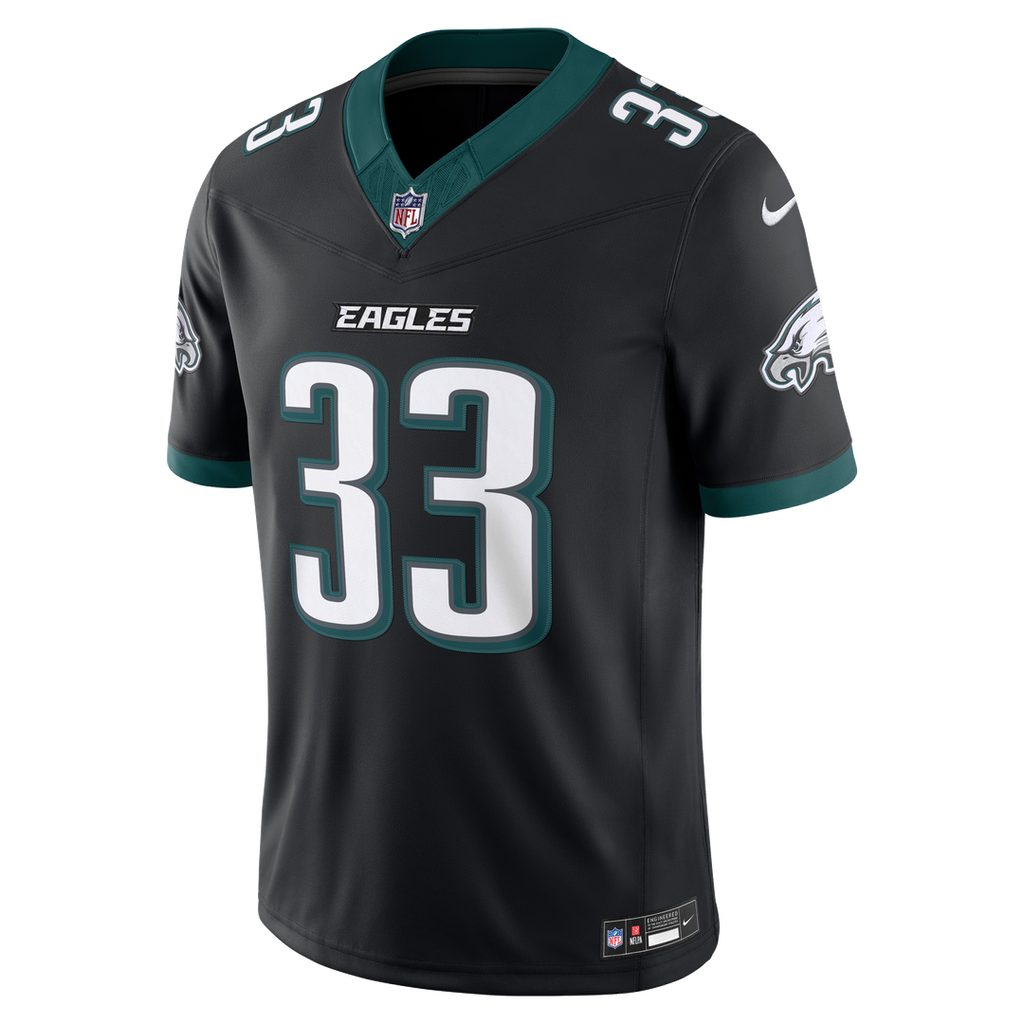 Men's Philadelphia Eagles Cooper DeJean Nike Black Alternate Vapor F.U.S.E. Stitched Limited Jersey