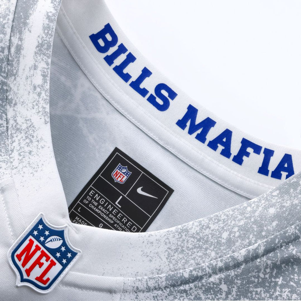Men's Buffalo Bills Keon Coleman Nike White Rivalries Collection Game Jersey